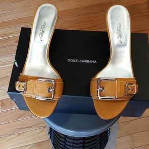 Dolce & Gabbana Vitello Caribu Mules